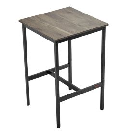 VEVOR Bar Table, Sturdy Metal Frame High Top Pub Table, Small Kitchen Dining, Cocktail Coffee Counter Bar Height Desk, Easy to Assemble, 24x24x36