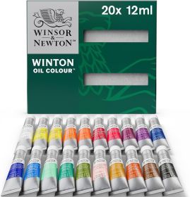 Winton Oil Color Paint Set, 20 x 12ml (0.4-oz) Tubes