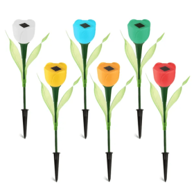 6 Solar Garden Tulip Lights (Option: Style1)