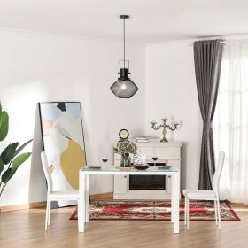 Industrial Pendant Light Fixtures with Adjustable Hanging Chain (Option: Black-360x360x400 mm)