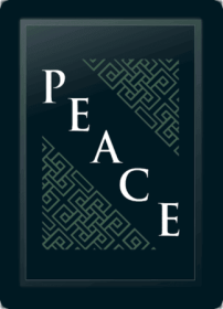 Peace Deco Diagonal Sage Logo Panel (Logo Panel Size: 24" Panel for Xpression Gaming Chair Only)